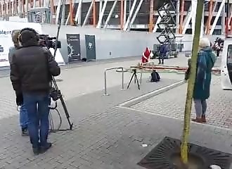 Quand le père Noël veut faire du vélo géant (FAIL)