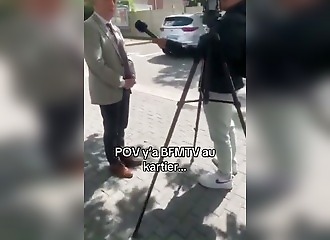 Un gars des quartiers intervient alors que BFMTV est en pleine interview