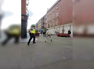 Knife attack on police officer in Dublin