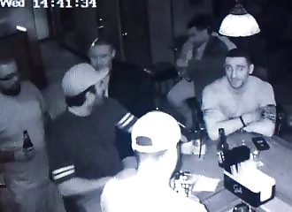 He punches another man without warning in a bar, but still gets his head dismantled