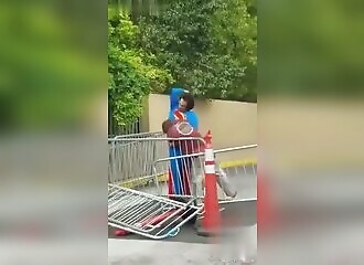 Superman battles crack addict