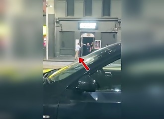He aims at the bouncers with a chair and smashes his buddy instead.