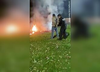 Man caught trying to start a fire in Los Angeles