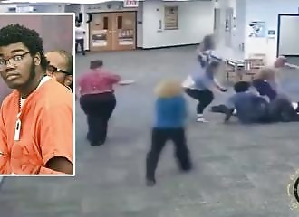 Violent student beats teacher unconscious: 5 years in prison, his mother blames the school