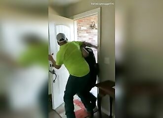 Many policemen come to arrest him for piercing his son's ear