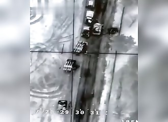 Un drone touche et détruit un convoi russe