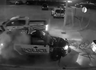 A man crashes into a police car and is shot in Roseville