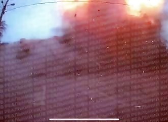 Russian drone attack on empty kindergarten in kiev