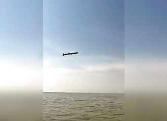 Fishermen film long-range missiles heading towards Ukraine