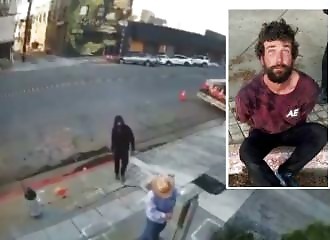 Homeless man hits municipal employee in the head from behind