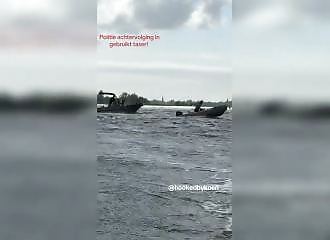Une simple sortie pêche se transforme en scène de film d'action