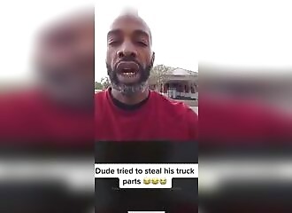 He tries to steal the wrong car!